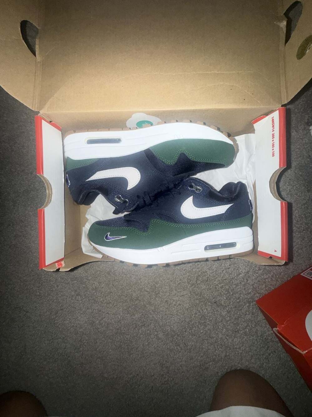 Nike Women's Air Max 1 '87 QS Obsidian/Midnight Navy-Gorge Green (DV3887-400)